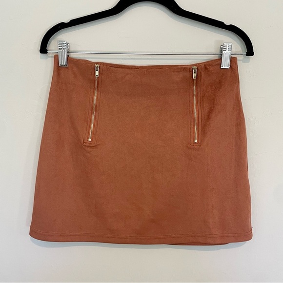 Faux Suede Skirt - Picture 1 of 4